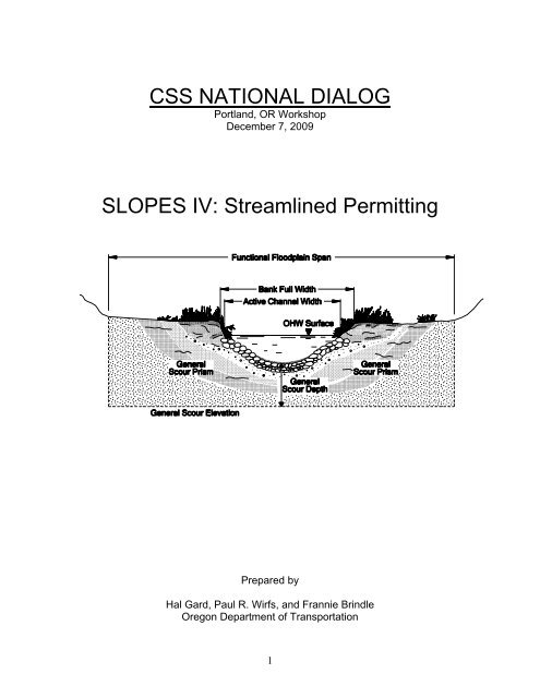 CSS National Dialog - Slopes IV Handout - (CSS) National Dialog 2