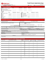 Trade Finance Application Form - OCBC Bank