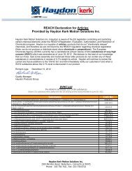REACH/RoHS/WEEE Compliance Declaration - Rectron