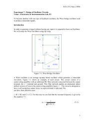 Experiment 7 : Design of Oscillator Circuits