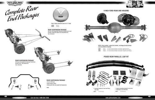 CompleteRear EndPackages - Pete and Jake's Hot Rod Parts