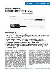 620HD/650 CORROSOMETER Probes - Rohrback Cosasco Systems
