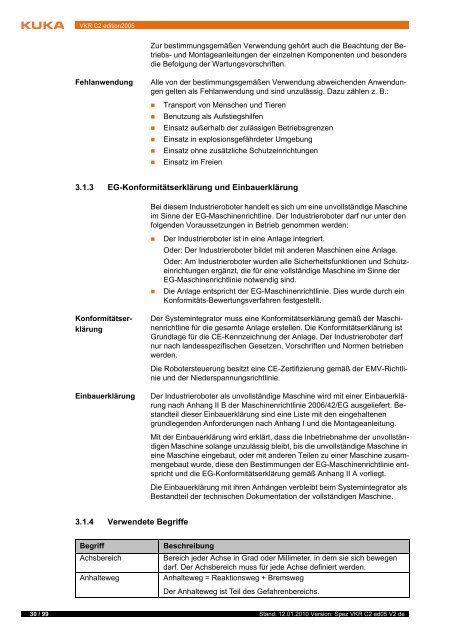 VKR C2 edition2005 - KUKA Robotics