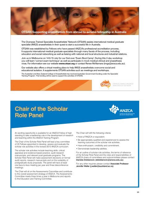 ANZCA Bulletin June 2012 - final.pdf - Australian and New Zealand ...