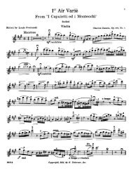 1st Air Varie (op 118,No 1 Violin) - Free Sheet Music Downloads