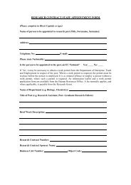 research contract staff appointment form - Human Resources