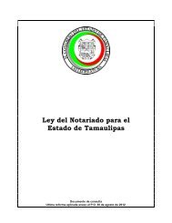 Ley del Notariado para el Estado de Tamaulipas - Poder Judicial del ...