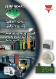 Carlo Gavazzi's Parking Guidance System Brochure