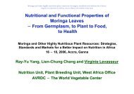 Nutritional and Functional Properties of Moringa ... - Moringanews