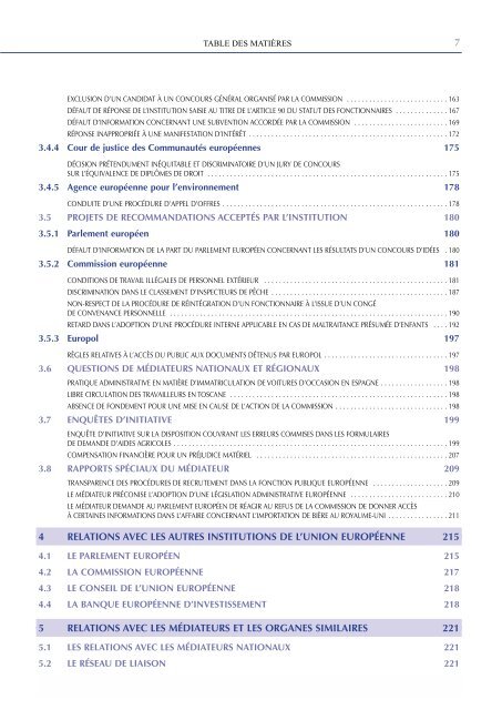 Rapport Annuel 2000 du MÃ©diateur europÃ©en