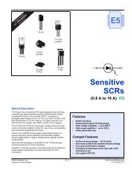 Sensitive SCRs E5 - Futurlec
