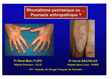 Le rhumatisme psoriasique - Psoriasis International Network