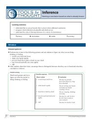 Observations or Inferences? - The Critical Thinking Consortium