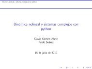 Dinámica nolineal y sistemas complejos con python
