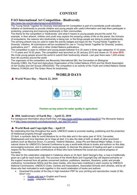 April 30, 2010 - World Association of Soil and Water Conservation
