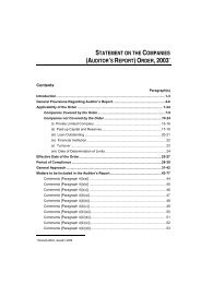 Statement on the Companies (Auditor's Report) Order ... - CAalley.com
