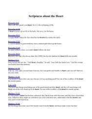 Bible Scriptures About the Heart - Faith and Health Connection