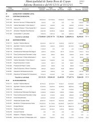 Rentistico Egresos diciembre 2011 - Municipalidad Santa Rosa de ...