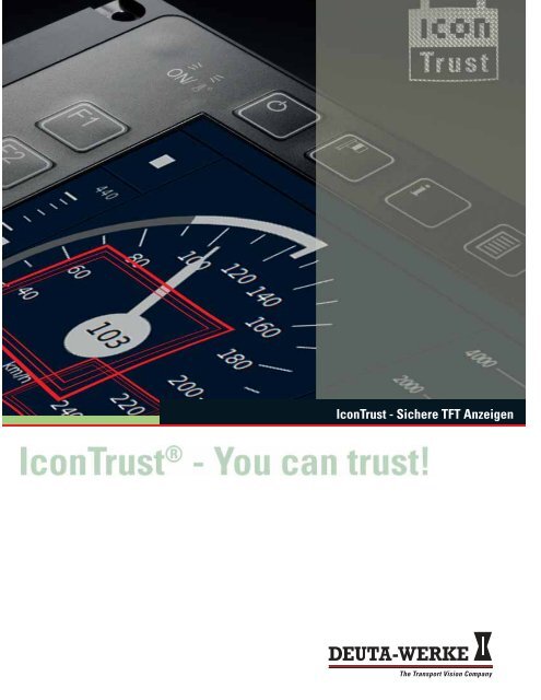 IconTrust - Sichere TFT Anzeigen - Deuta-Werke