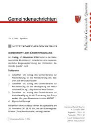 Gemeindenachrichten - Gemeinde Quarten