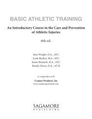 Basic Athletic Training, 6th edition - Sagamore Publishing