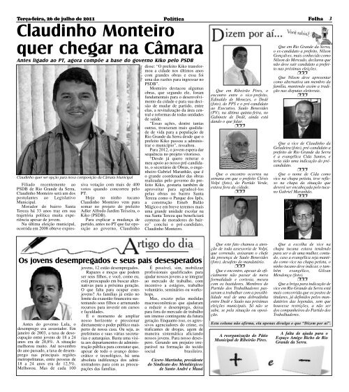 Download da Edição em PDF - Folha Ribeirão Pires