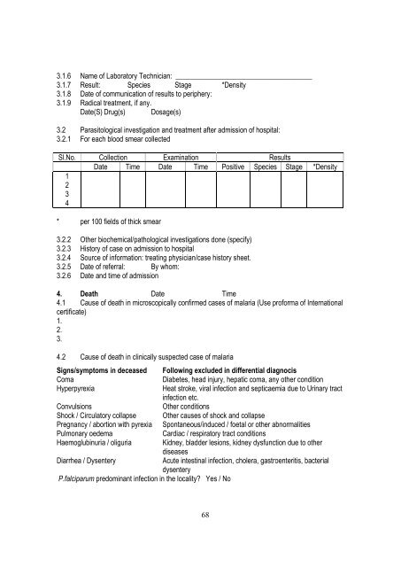 training module for medical officers primary health centre - NVBDCP