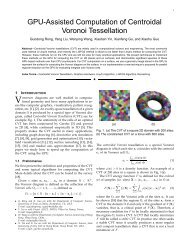 GPU-Assisted Computation of Centroidal Voronoi ... - alice - Loria