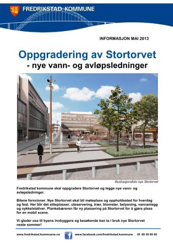 Informasjonsbrosjyre Stortorvet - Fredrikstad kommune