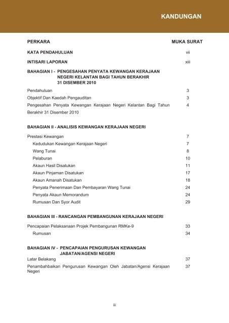 negeri kelantan - Jabatan Audit Negara