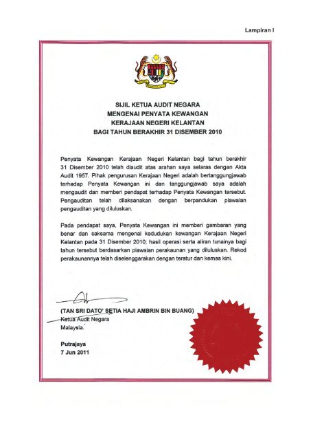 negeri kelantan - Jabatan Audit Negara