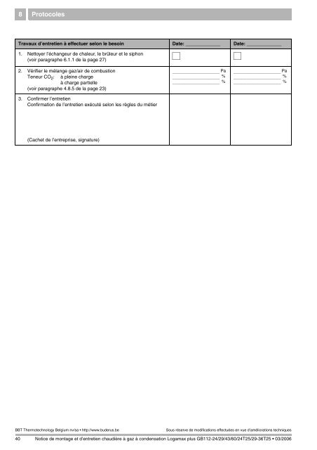 MWA Logamax plus GB112 - BE(FR)