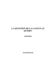 Boudreault, Jean - Secrétariat à la politique linguistique