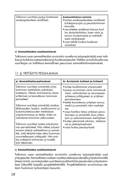 Tekstiilihuollon ammattitutkinto - Opetushallitus