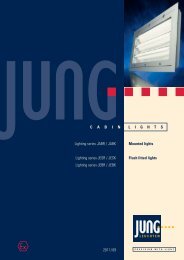 Download the JABR lights data sheet. - Jung Leuchten GmbH