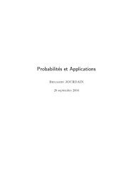 Probabilités et Applications