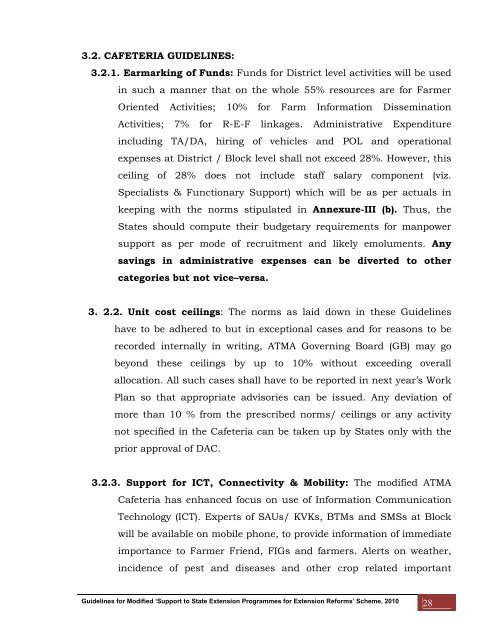 Revised ATMA Guidelines - TNAU Agritech Portal