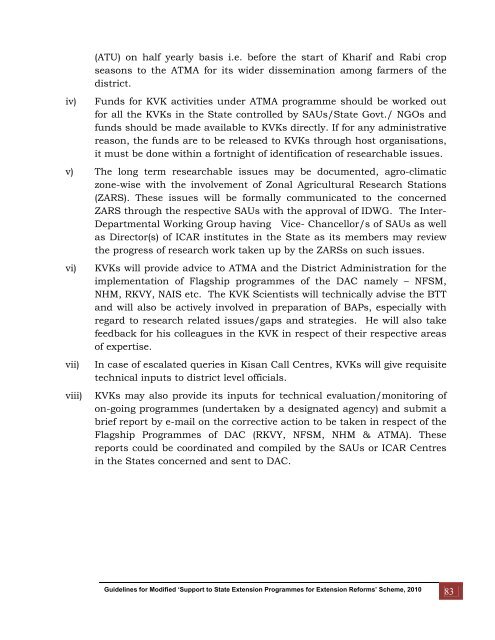 Revised ATMA Guidelines - TNAU Agritech Portal