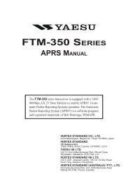 ftm-350 series aprs manual