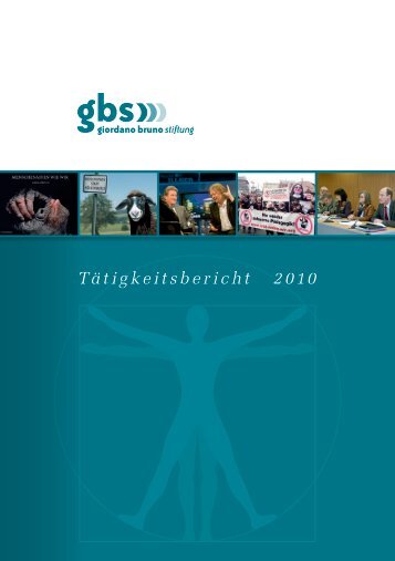 Tätigkeitsbericht 2010 - Giordano Bruno Stiftung