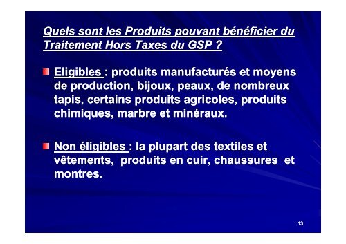 DÃ©velopper les exportationsdans le cadre du programme SGP