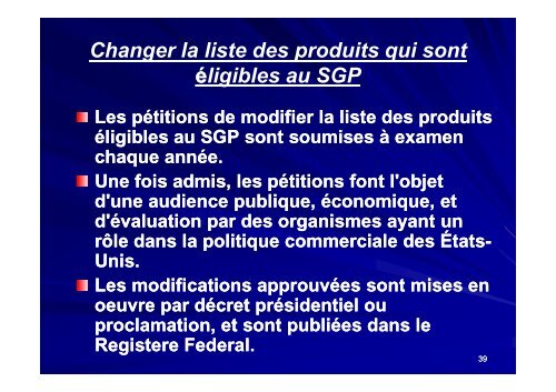 DÃ©velopper les exportationsdans le cadre du programme SGP