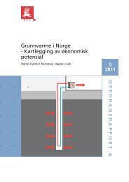 Grunnvarme i Norge - kartlegging av Ã¸konomisk potensial