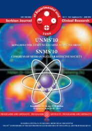 Serbian Journal of Experimental and Clinical Research Vol11 No2 ...