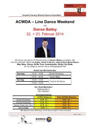 ACWDA Line Dance Weekend