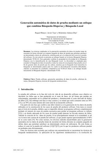 Generación automática de datos de prueba mediante un enfoque ...