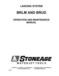 BRLM, BRUD Manual text - StoneAge Inc