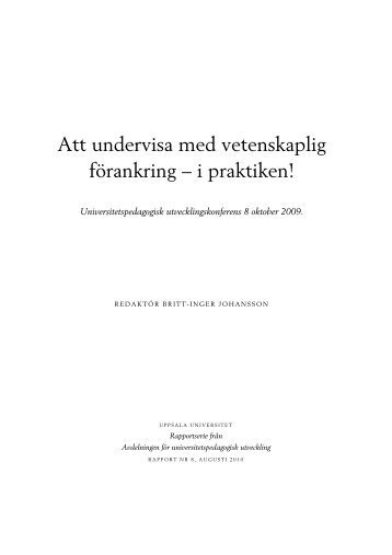 PU-rapport 8 - Uppsala universitet