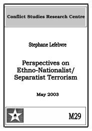 Perspectives On Ethno-Nationalist/Separatist Terrorism - Defence ...