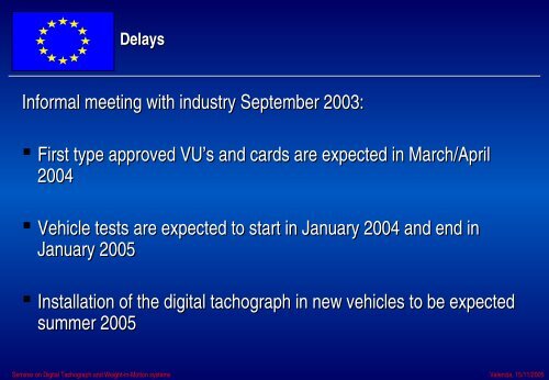 Introduction of the Digital Tachograph - Instituto de Robotica